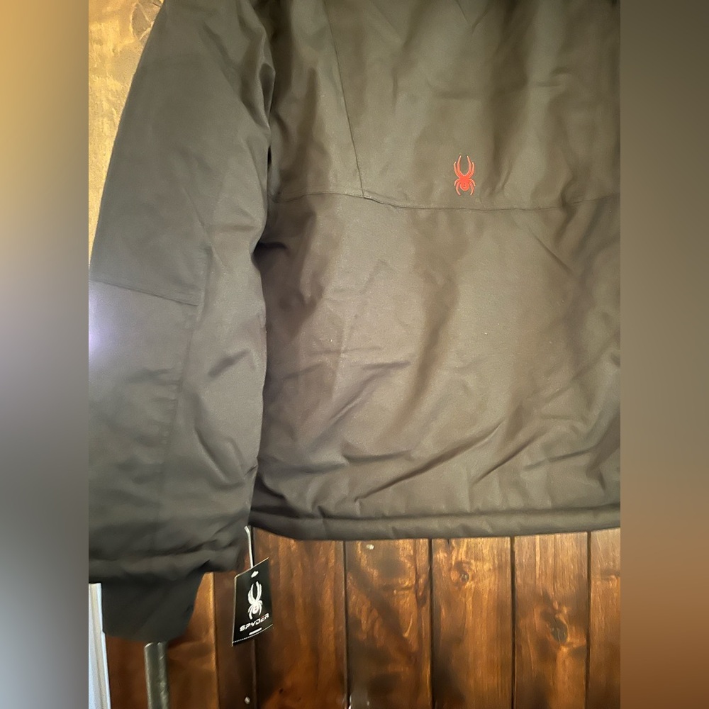Spyder Men's Black and Red Ski Jacket - Picture 8 of 8